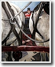 Horses and Driver 26 x 32 in. oil on canvas 2002 gallery piece, sold